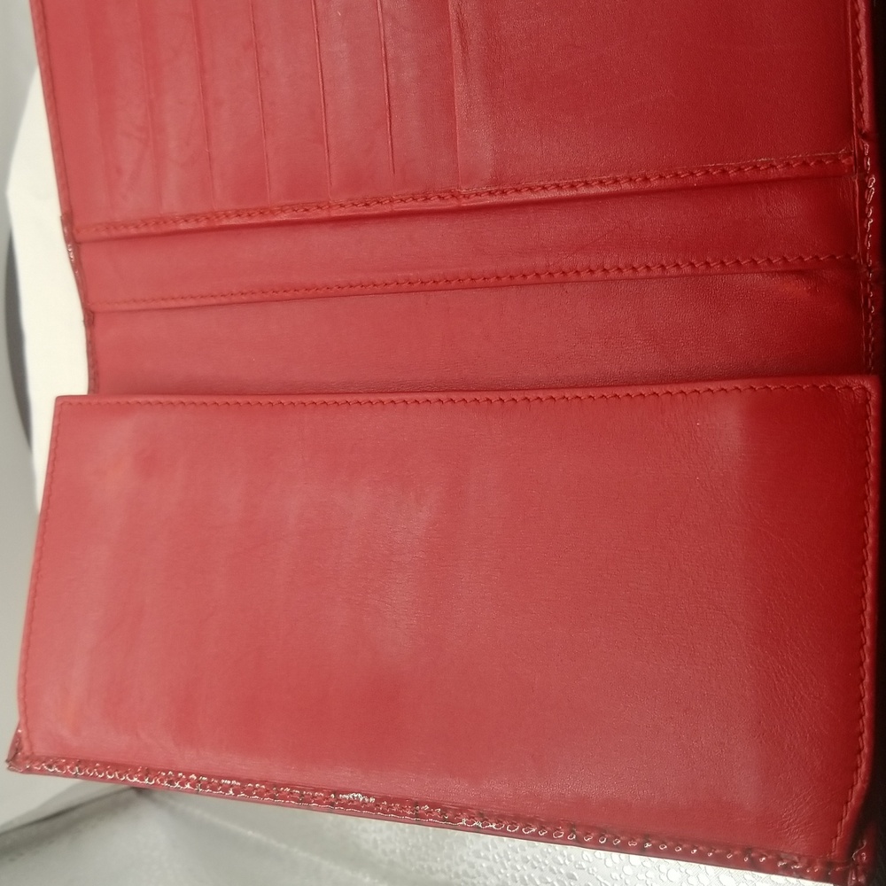 GUCCI Red Gid Heart long patent leather Wallet ♥️ Authentic - Picture 12 of 12